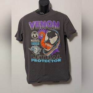 Men's Marvel Venom Lethal Protector Graphic T-Shirt Gray Size Large